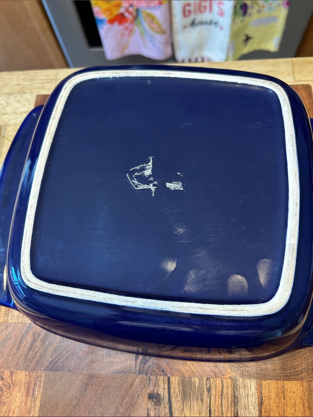Roshco cobalt Blue Ceramic Casserole Dish Cookware and small casserole dish - Picture 7 of 15